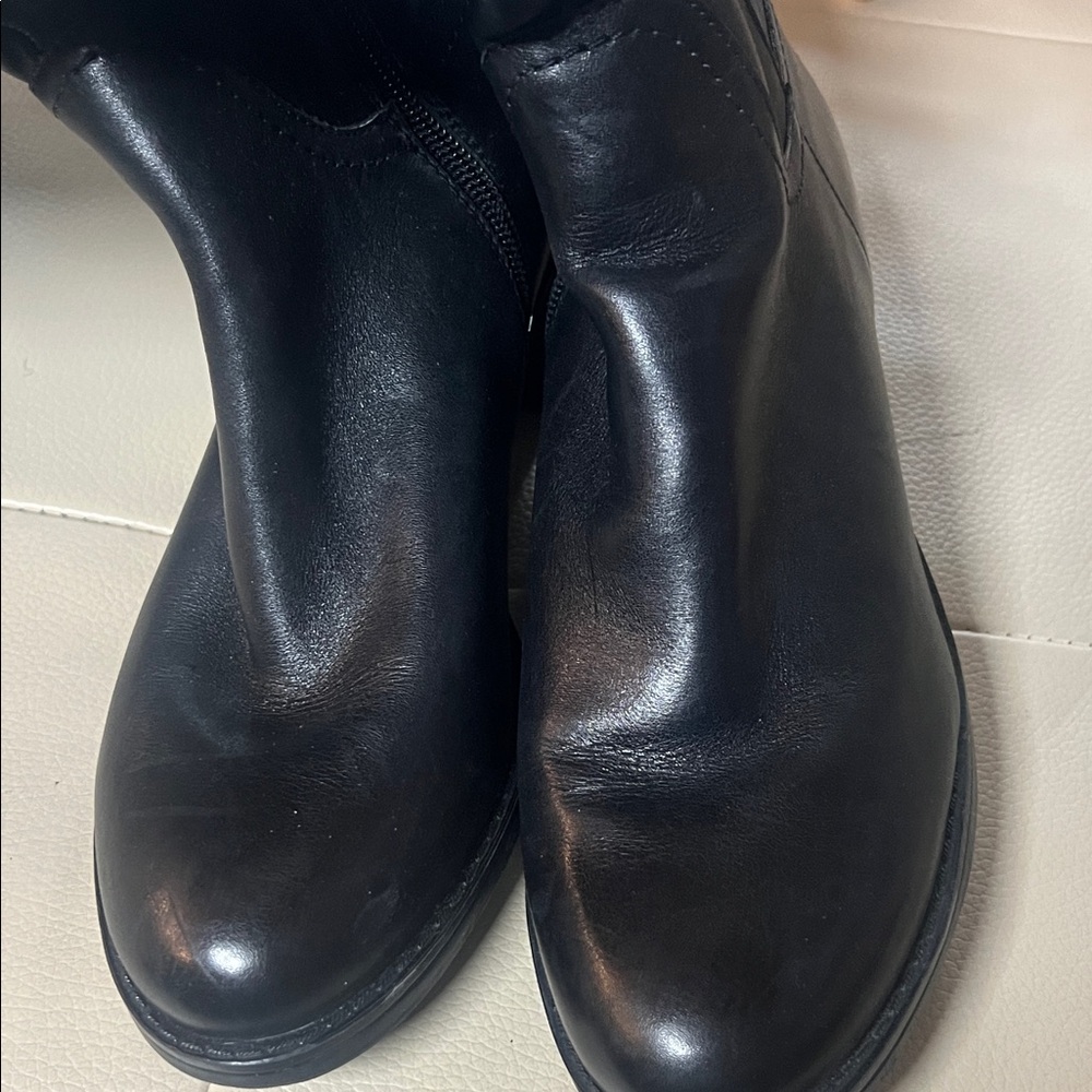 Franco Sarto Black Leather Boots